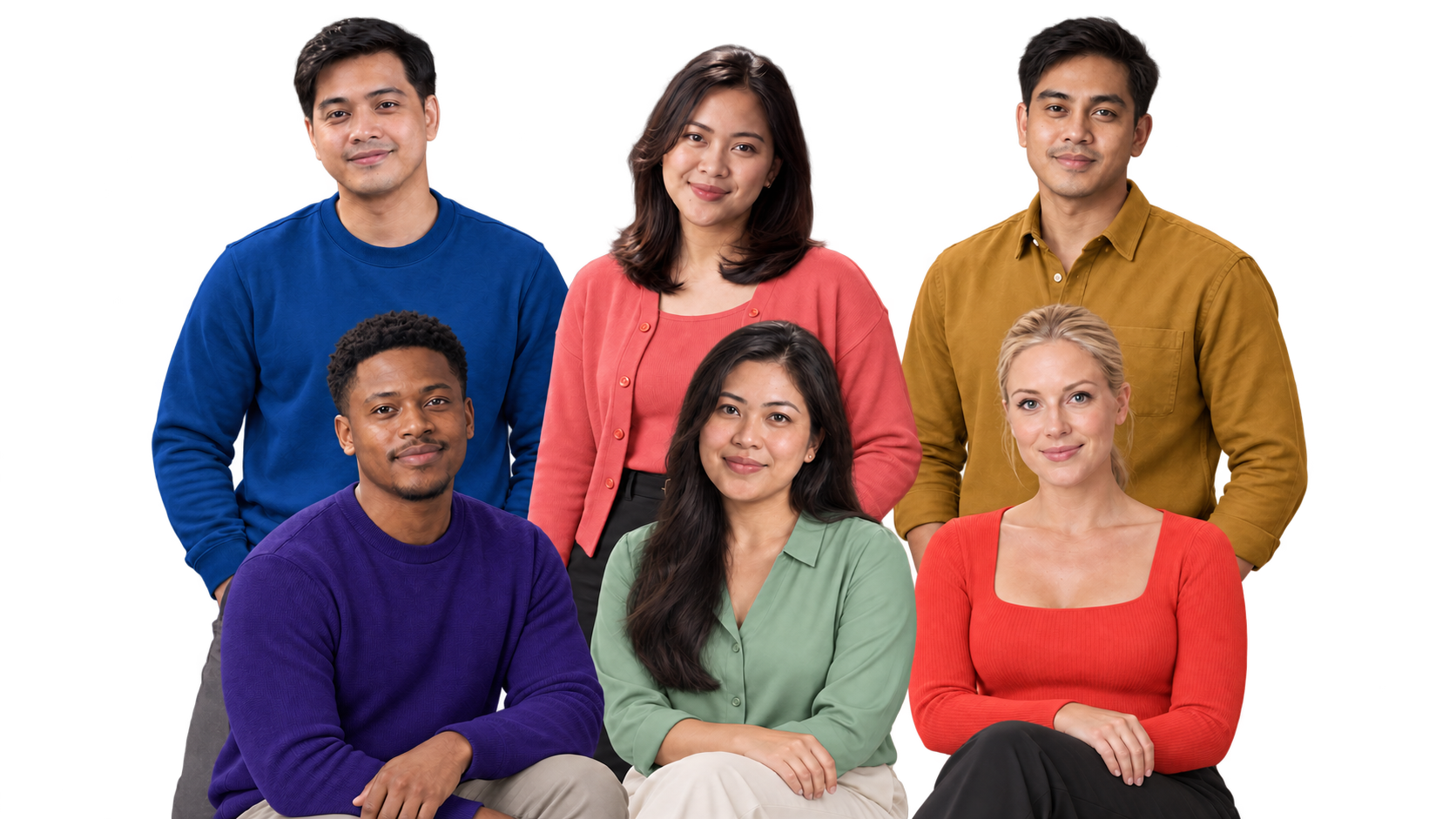 Mhark, Cherry, Joshua, Sam, Genevieve, and Jessica from the Super Producer BDC team